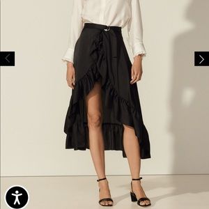 Sandro Paris ruffled asymmetric skirt “NEW W/ TAG”